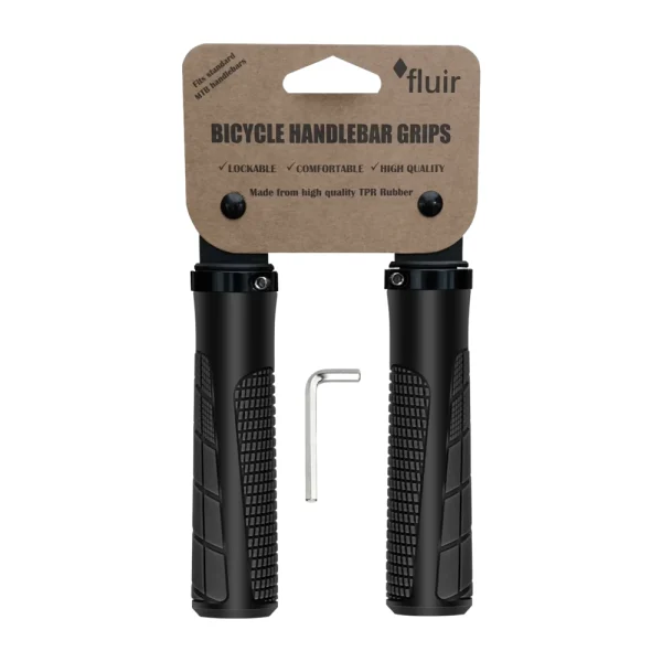 Upgrade Your Ride with Fluir Enduro II Wide Round MTB Cycling Lock Grips Fluir Enduro II Wide Round MTB Cycling Lock Grips are here to transform your mountain biking experience. These grips, known for their durability and high-grip design, are perfect for serious cyclists. With a length of 135mm, they offer ample space for larger hands, ensuring a comfortable and secure grip on every ride.