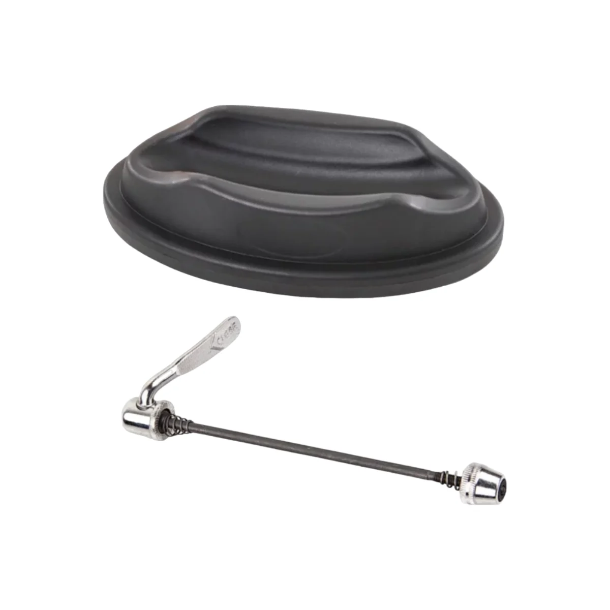 Fluir Bicycle Trainer Front Wheel Riser Block and Release Skewer