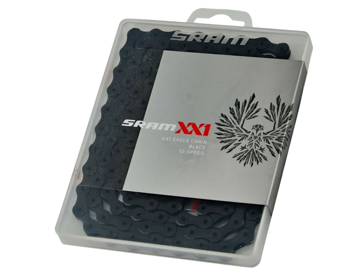 パーツ SRAM XX1 EAGLE CHAIN BLACK 12-speed SRAM PC-XX1 Eagle Chain | 12 Speed | 126 Links | Black - Solomons